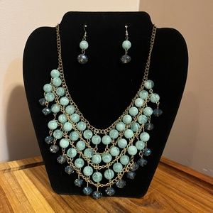Blue and turquoise